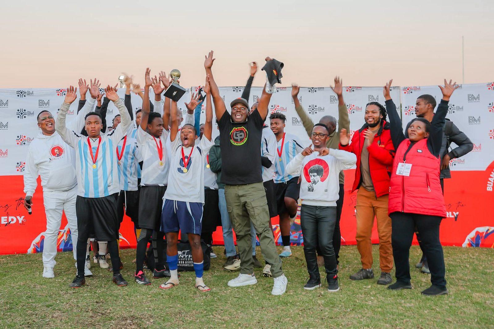 Trophy celebration